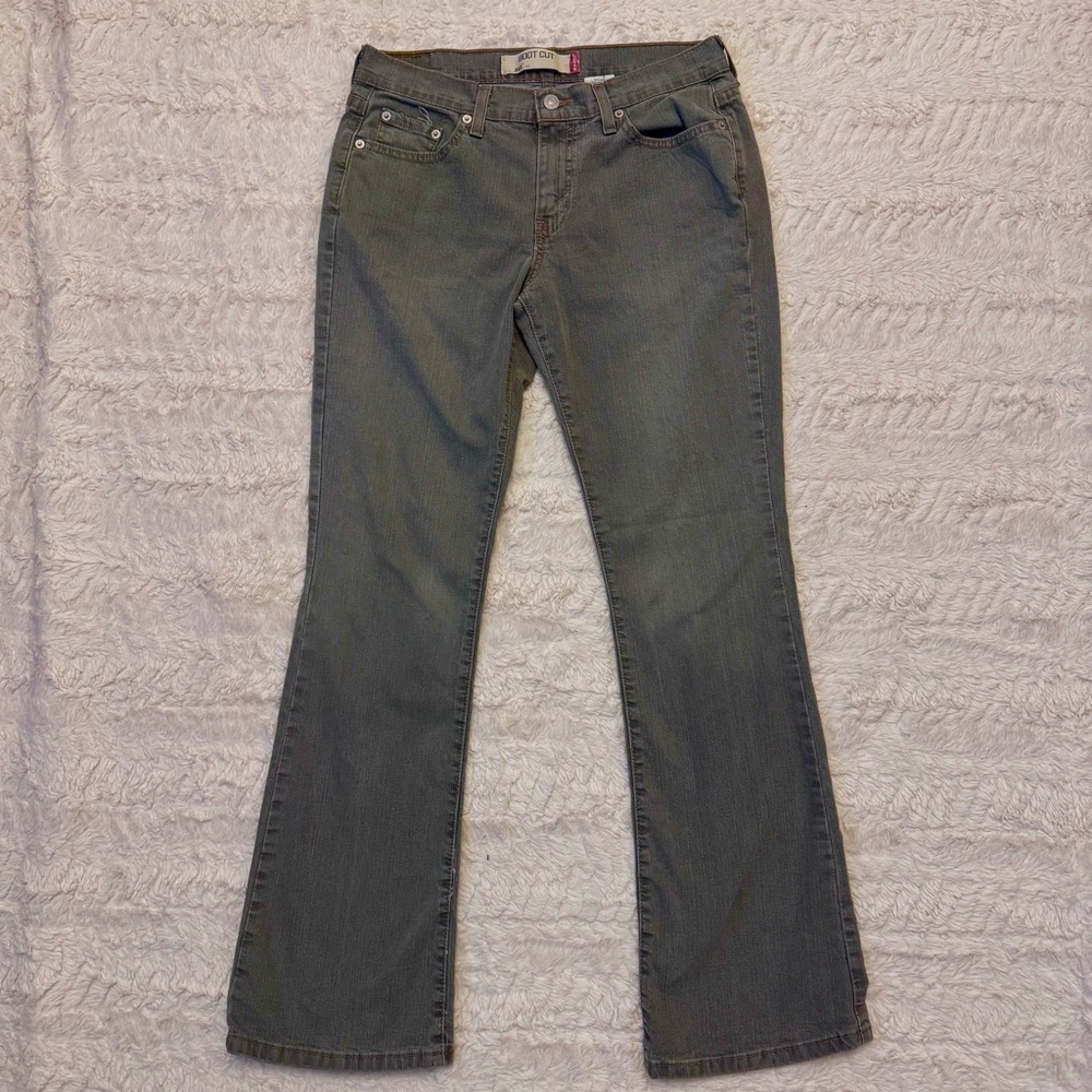 Green Y2K Levi’s 515 Bootcut size 6 Denim Jeans Medium | 2005 Vintage